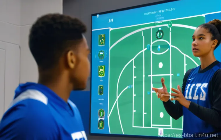 농구 전술 보드 활용법 - **Prompt 2: Real-time Game Adjustment**
    "During a critical timeout in a high-stakes basketball g...