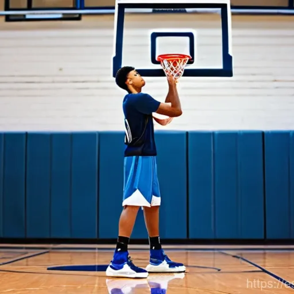 농구 슈팅 폼 개선 방법 - **Prompt 1: The Balanced Stance**
    "A confident male basketball player, aged around 20, stands on...